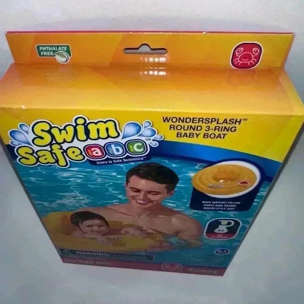 NEW! Swim Safe Wondersplash Round 3-Ring Baby Float/25.2